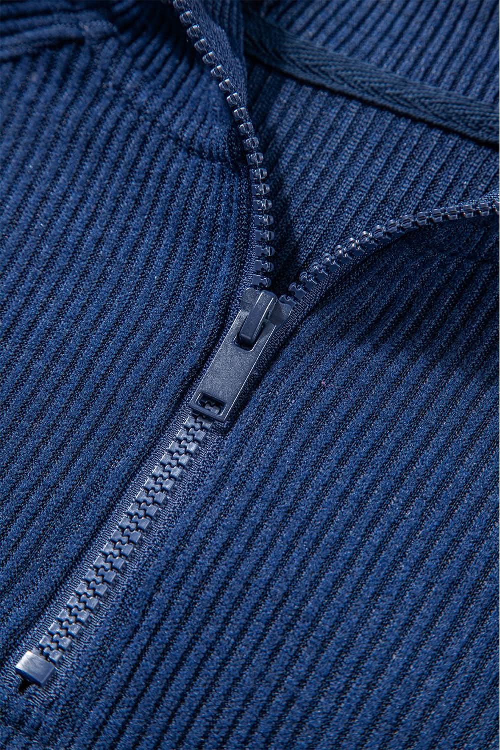 Navy blue cropped hoodie set - Love Salve